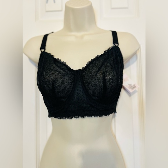 Auden Woman's Underwire Bra, Black Lace, Size 38D, NWT - Picture 1 of 7
